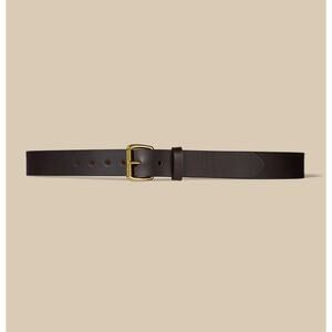 Filson Brown 1-1/4" Bridle Leather Belt